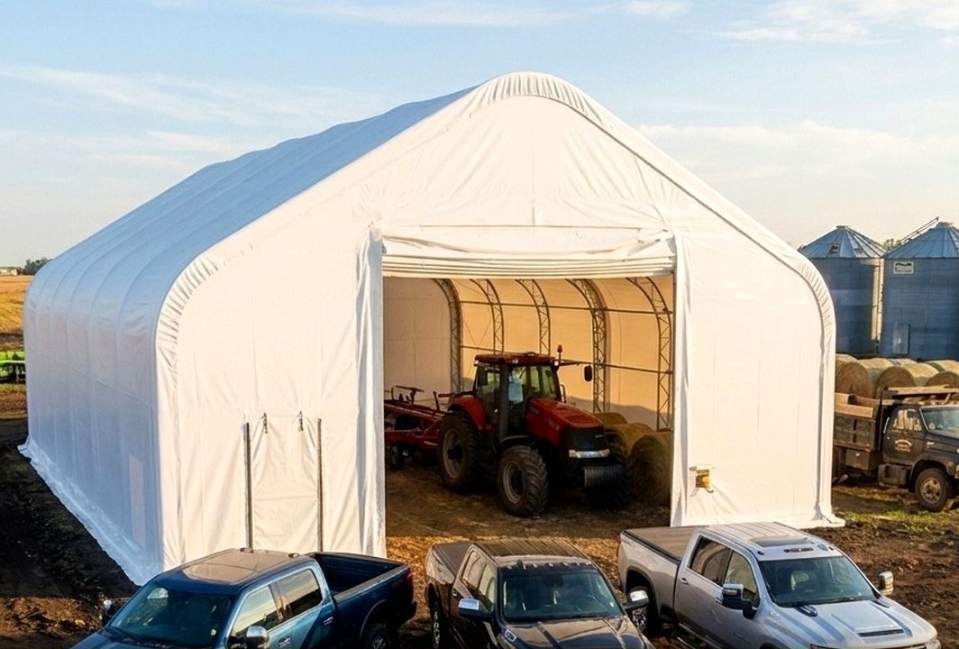 A MAX 40 60 23 2,400 sq ft, 23 peak, wide enough to drive through